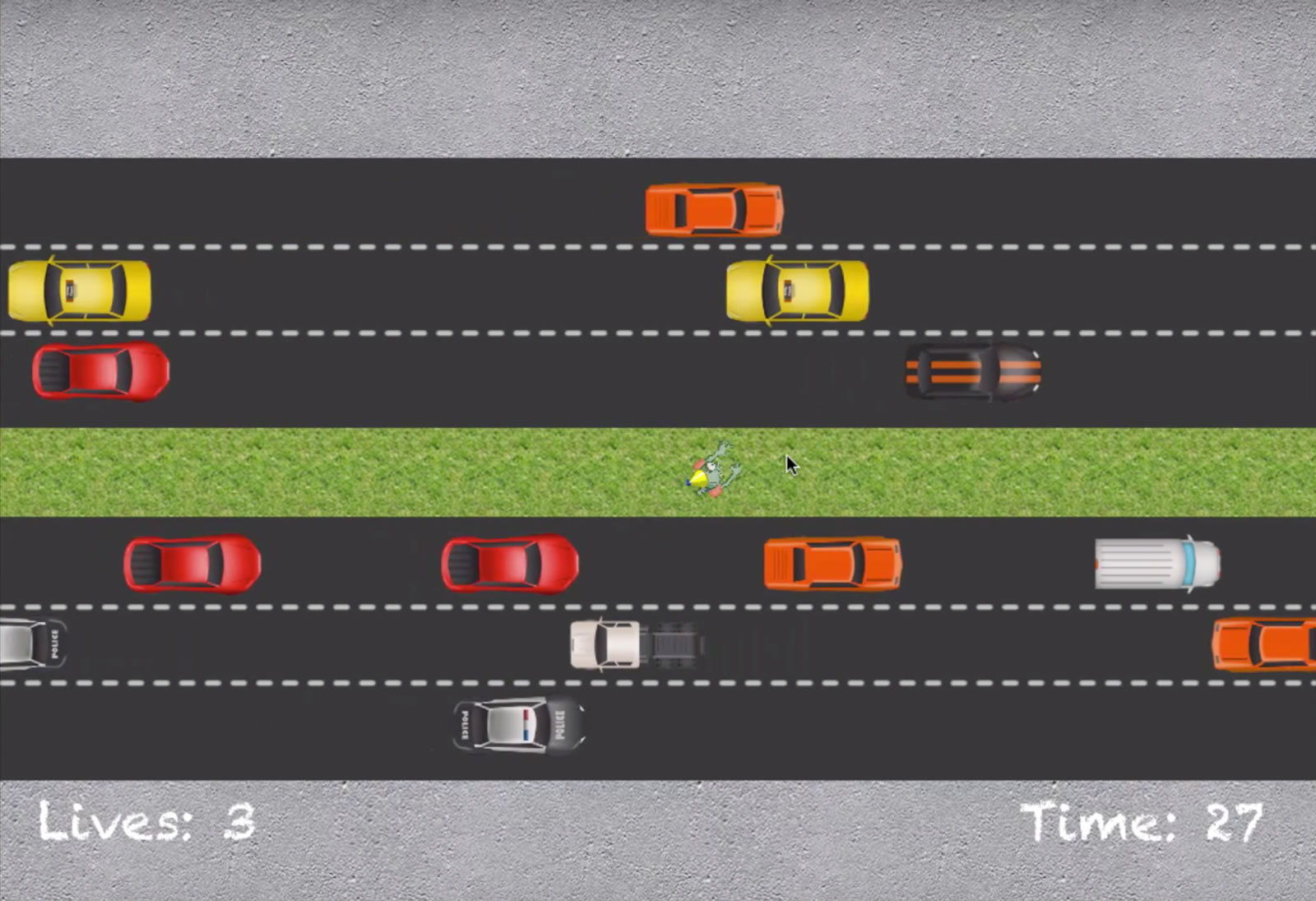 Pulling my old “Frogger / Crossy Road”-style game out of mothballs